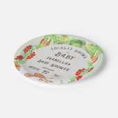 Grown Baby , Farmer's Market Baby Shower Pappteller (Schrägansicht)