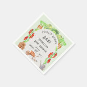 Grown Baby , Farmer's Market Baby Shower Serviette (Ecke)