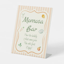 Grown Baby Shower Momosa Bar Sockelschild