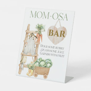 Grown Baby Shower Momosa Bar Sockelschild