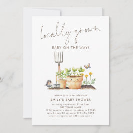 Grown Garden Baby Shower Einladung