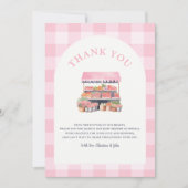 Grown Girl Baby Shower Dankeskarte (Vorderseite)