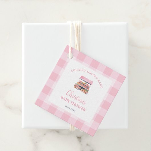 Grown Girl Baby Shower Geschenkanhänger (Beispiel)