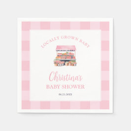 Grown Girl Baby Shower Serviette