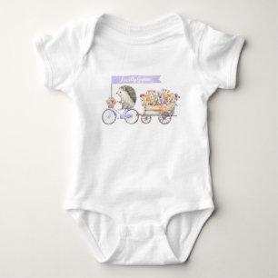 Grown Igel Baby Bodysuit - Lavendel Strampler