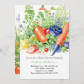 Grown Pea Baby Shower Einladung (Vorne/Hinten)