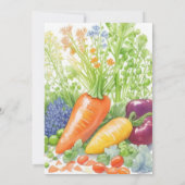 Grown Veggie Birthday Einladung (Rückseite)