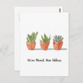Grown We ve Moved New Zuhause Announcement Postcar Postkarte (Vorne/Hinten)