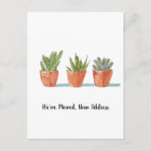 Grown We ve Moved New Zuhause Announcement Postcar Postkarte (Vorderseite)