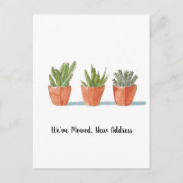 Grown We ve Moved New Zuhause Announcement Postcar Postkarte