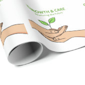 Growth & Care | Nurturing the Future Inspirational Geschenkpapier (Rolleneckpunkt)