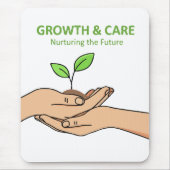 Growth & Care | Nurturing the Future Inspirational Mousepad (Vorne)