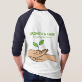 Growth & Care | Nurturing the Future Inspirational T-Shirt (Rückseite)