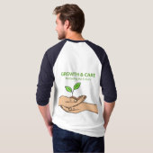 Growth & Care | Nurturing the Future Inspirational T-Shirt (Schwarz voll)
