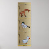 Growth Chart - Duck, Unicorn, Giraffe Dolls Poster (Vorne)