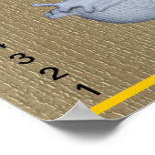 Growth Chart - Duck, Unicorn, Giraffe Dolls Poster (Ecke)