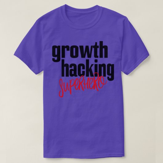 Growth Hacking Superhero T-Shirt (Design vorne)