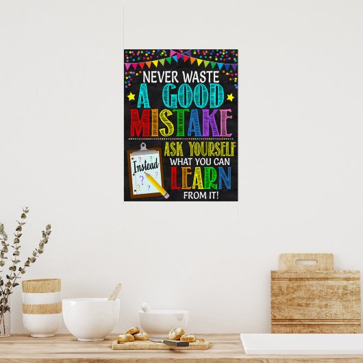 Growth Mindset Classroom Poster (Küche)