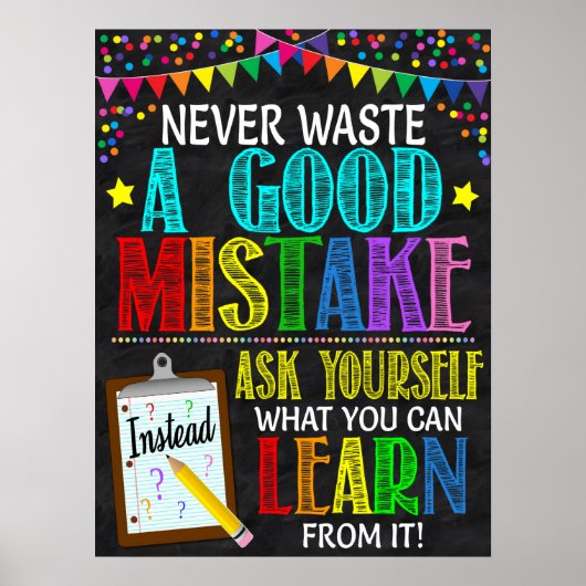 Growth Mindset Classroom Poster (Vorne)