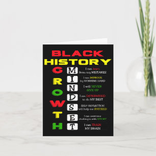 Growth Mindset Definition Cool Black History Monat Karte