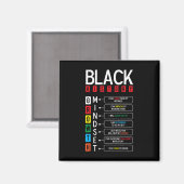 Growth Mindset Definition Cool Black History Monat Magnet (Vorderseite/Rückseite)