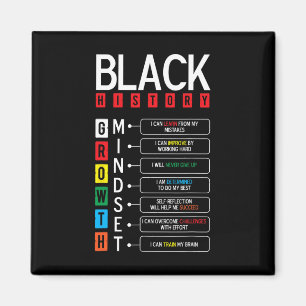 Growth Mindset Definition Cool Black History Monat Magnet