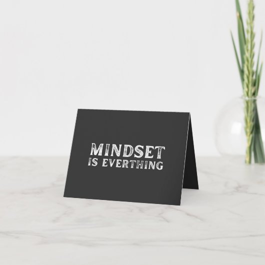Growth Mindset Entrepreneur Teacher Fitness Motiva Karte (Vorderseite)