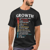 Growth Mindset Quote Positive Motivation Shirt (Vorderseite)