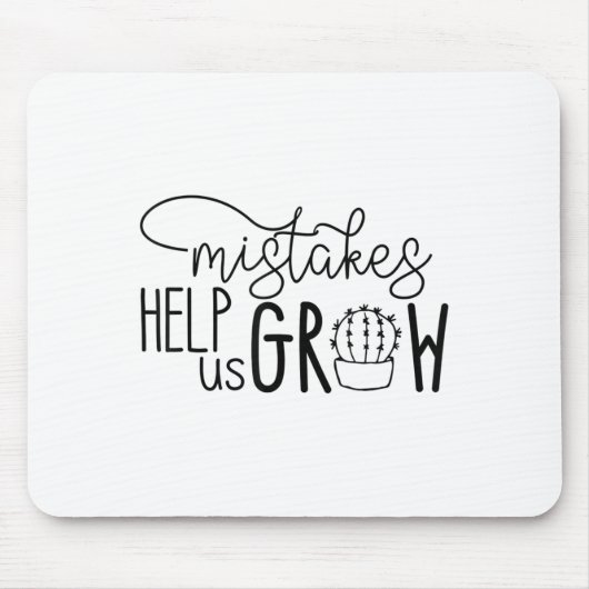 Growth Mindset Teacher Mistakes Help Us Grow Men W Mousepad (Vorne)