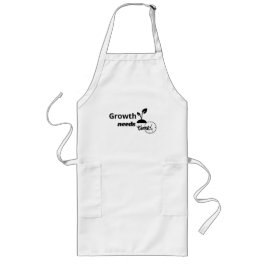 Growth Needs Time – Minimal Motivational Quote Pos Lange Schürze