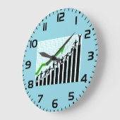 Growth Success Progress Bar Chart Große Wanduhr (Winkel)