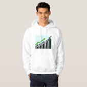 Growth Success Progress Bar Chart Hoodie (Vorne ganz)