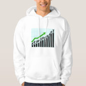 Growth Success Progress Bar Chart Hoodie (Vorderseite)