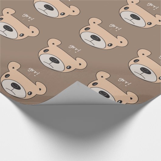 Grr! Bär Geschenkpapier (Ecke)