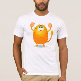 Grr! Funny Cartoon cat, T - Shirt