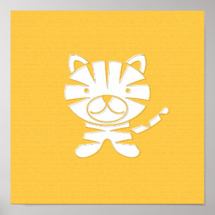 Grr Tiger Art Print Poster