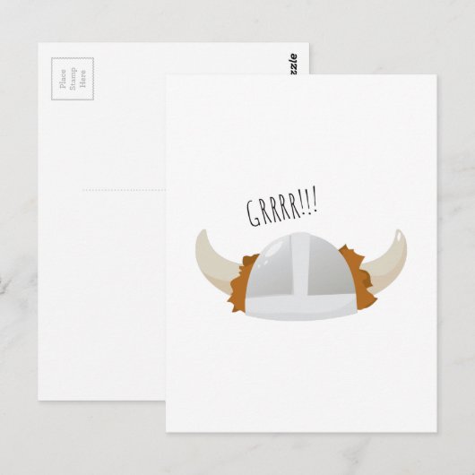 Grr Viking Postkarte (Vorne/Hinten)