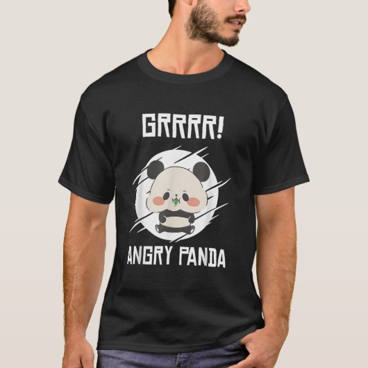 Grrr Angry Pandas Wild Panda Bamboo T-Shirt (Vorderseite)