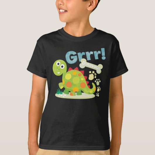 Grrr! Dinosaurier T-Shirt (Vorderseite)