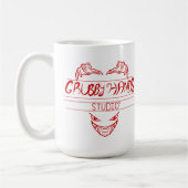 Grubby Handstudio Logo + Motto-Tasse Kaffeetasse (Links)