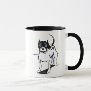 Grube Stier APBT Schwarz-weiß Tasse