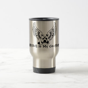 Grube Stier ist meine Kopilot-Reise-Tasse - große Reisebecher