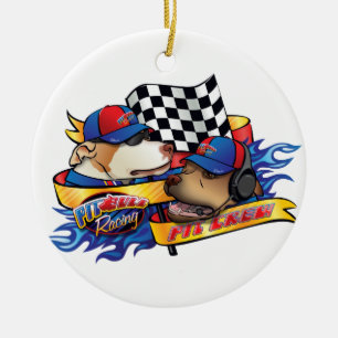 Gruben-Crew-/Gruben-Stier-Laufen Keramik Ornament