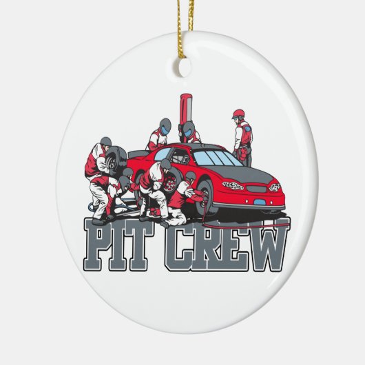 Gruben-Crew Keramik Ornament (Links)