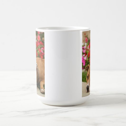 Gruben-Stier-Blumen-Tasse Kaffeetasse (Mittel)