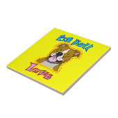 Gruben-Stier-Liebe Fliese (Seite)