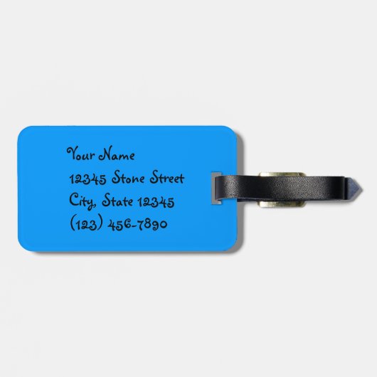 Gruben-Stier-Liebe Gepäckanhänger (Rückseite horizontal)