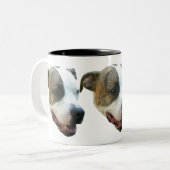 Gruben-Stier-Tasse Zweifarbige Tasse (Vorderseite Links)