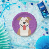 Gruben-Stier-Terrier-Papier-Teller Pappteller (Party)