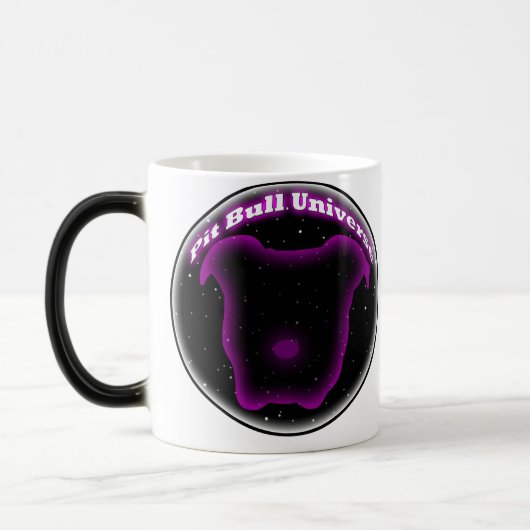 Gruben-Stier-Universum-verwandelnde Tasse (Links)